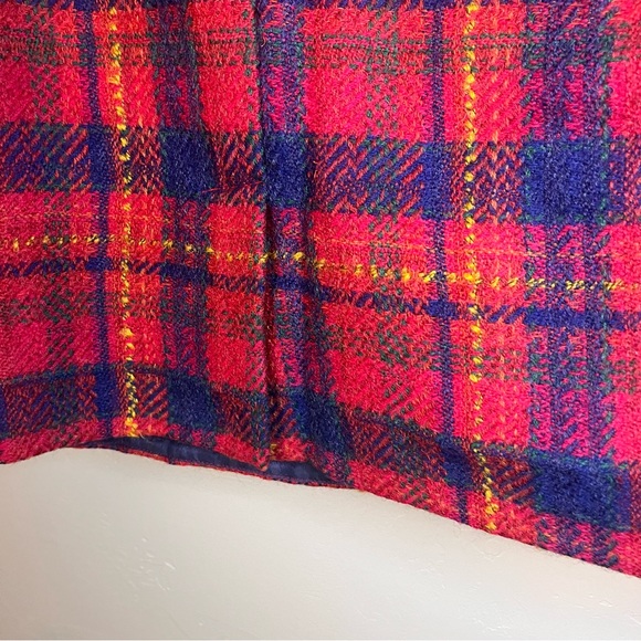 Rare Yves Saint Laurent Wool Plaid Skirt - Picture 3 of 9